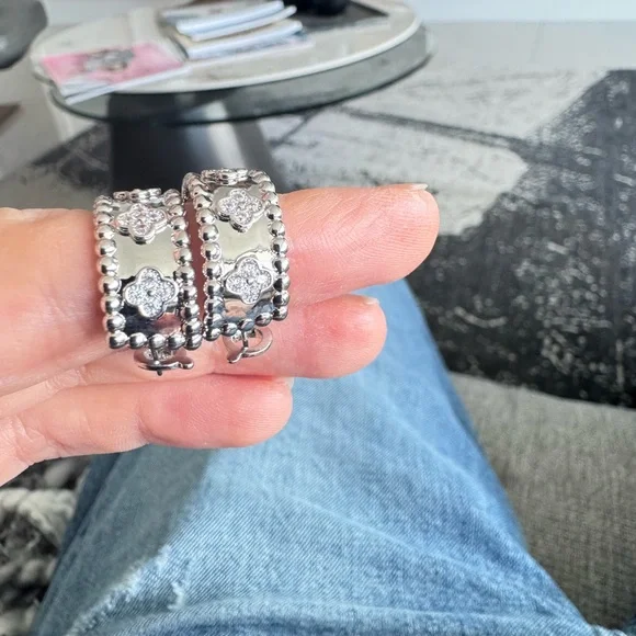 925 Silver VCA earrings - Picture 4 of 9